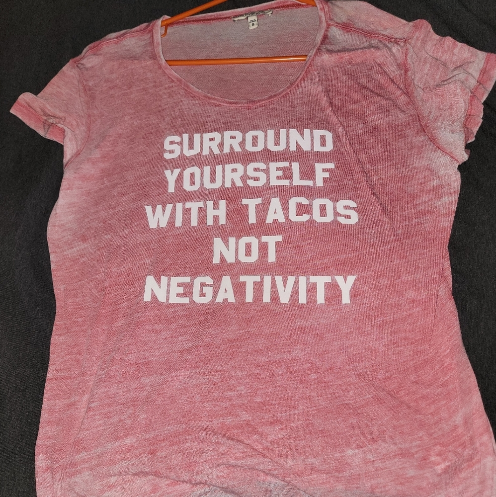 Express Surround Yourself With Tacos T-Shirt - Medium - Red